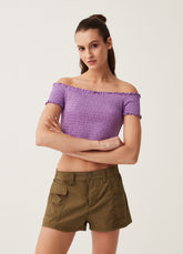 Ovs Top With Smock Stitch